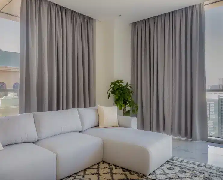 Blackout Curtains | Curtains in Dubai - Best Price in UAE - Riyad Curtains Grey Blackout Curtains