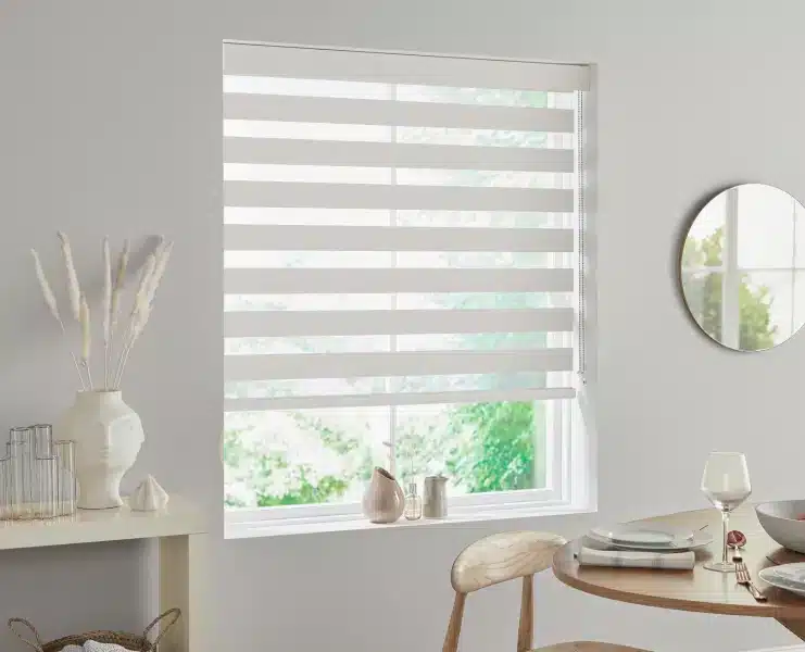 Zebra Blinds | Curtains in Dubai - Best Price in UAE - Riyad Curtains White Zebra Blinds