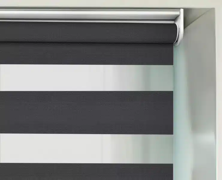Zebra Blinds | Curtains in Dubai - Best Price in UAE - Riyad Curtains Dark Zebra Blinds