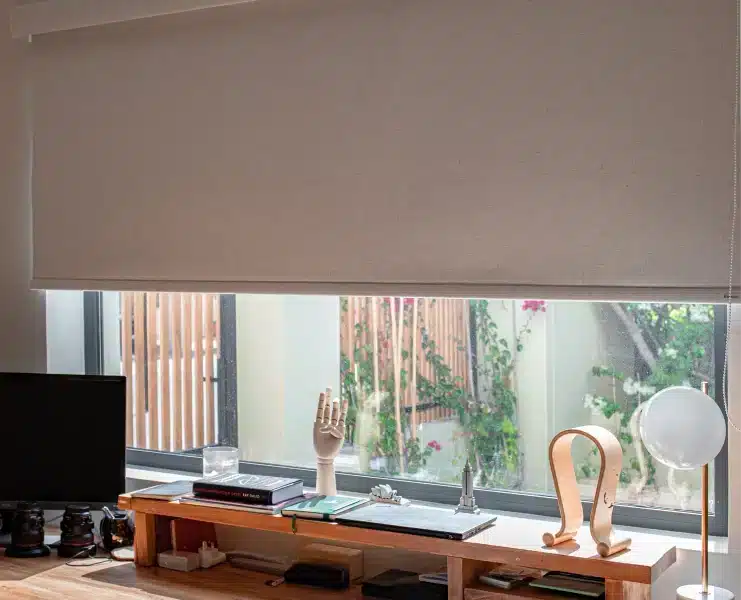 Roller Blinds | Curtains in Dubai - Best Price in UAE - Riyad Curtains White Blackout Roller Blinds With Box