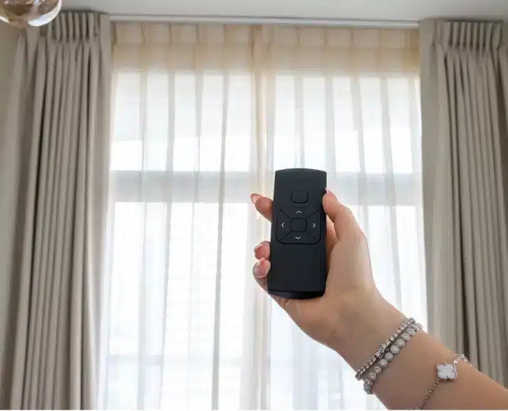 Motorized Curtain | Curtains in Dubai - Best Price in UAE - Riyad Curtains Motorized Blackout Curtains