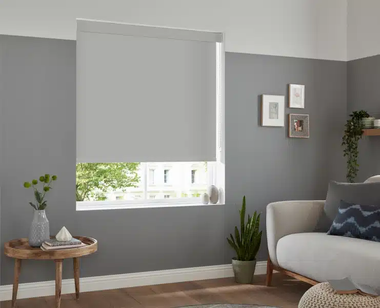 Roller Blinds | Curtains in Dubai - Best Price in UAE - Riyad Curtains Off White Blackout Roller Blinds With Box