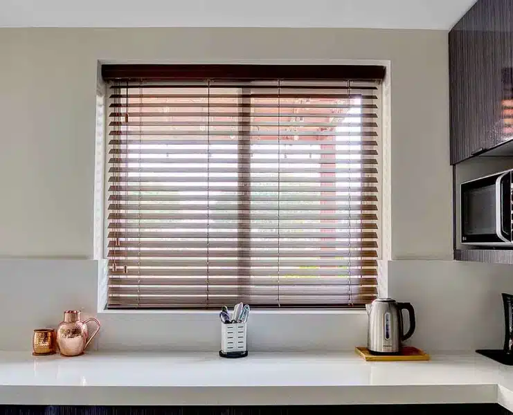 Wooden Blinds | Curtains in Dubai - Best Price in UAE - Riyad Curtains Brown Wooden Blinds