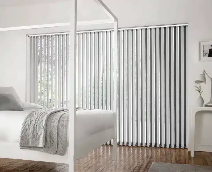 Fabric Vertical Blinds | Curtains in Dubai - Best Price in UAE - Riyad Curtains White Vertical Blinds