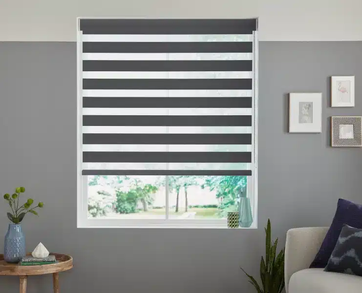Zebra Blinds | Curtains in Dubai - Best Price in UAE - Riyad Curtains Dark Zebra Blinds