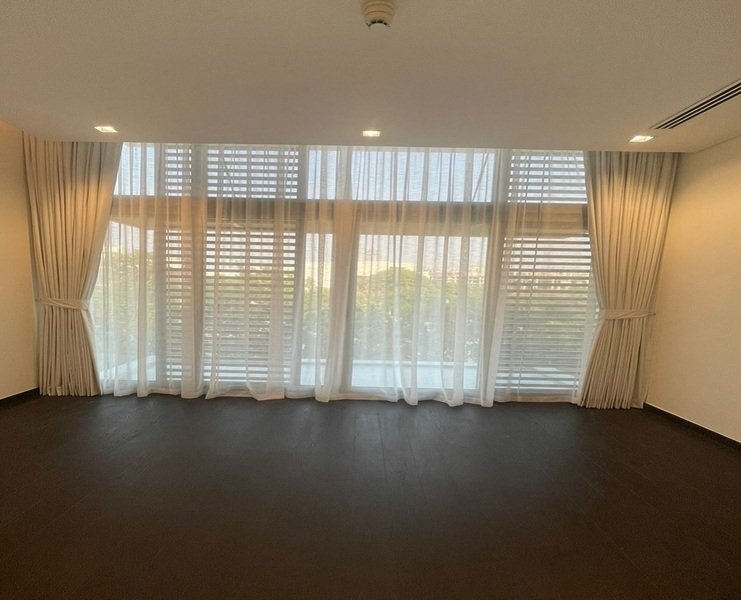 Sheer & Blackout | Curtains in Dubai - Best Price in UAE - Riyad Curtains Beige Sheer & Blackout Curtains